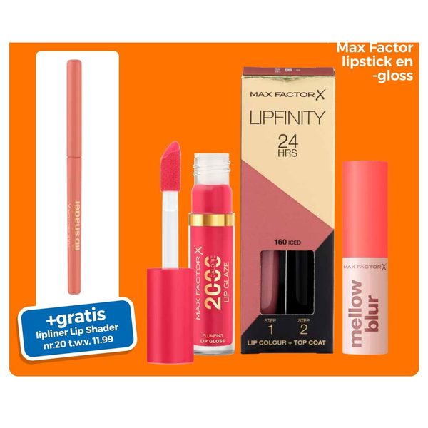 Max Factor lipstick en gloss assortiment