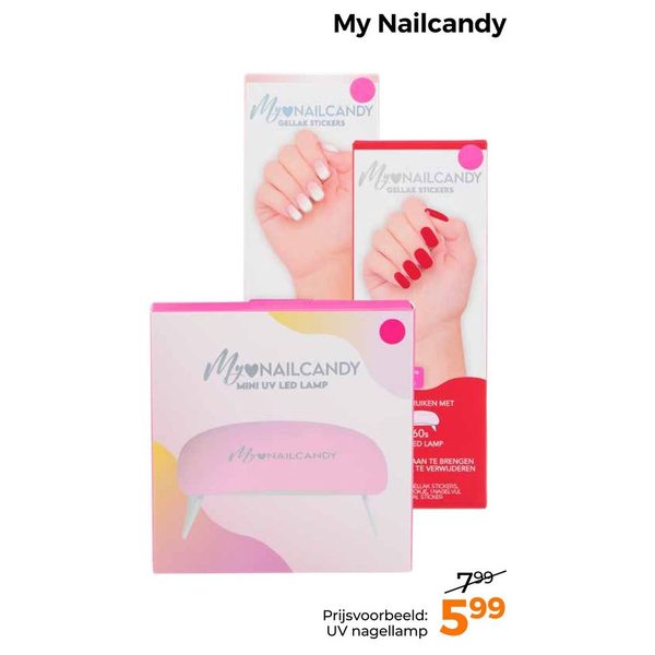 My Nailcandy UV nagellamp en gellak stickers