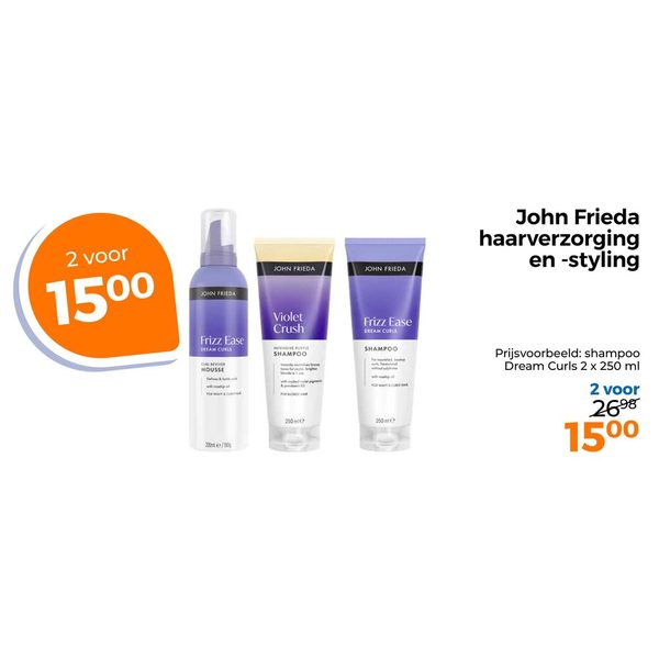 John Frieda haarverzorging en -styling