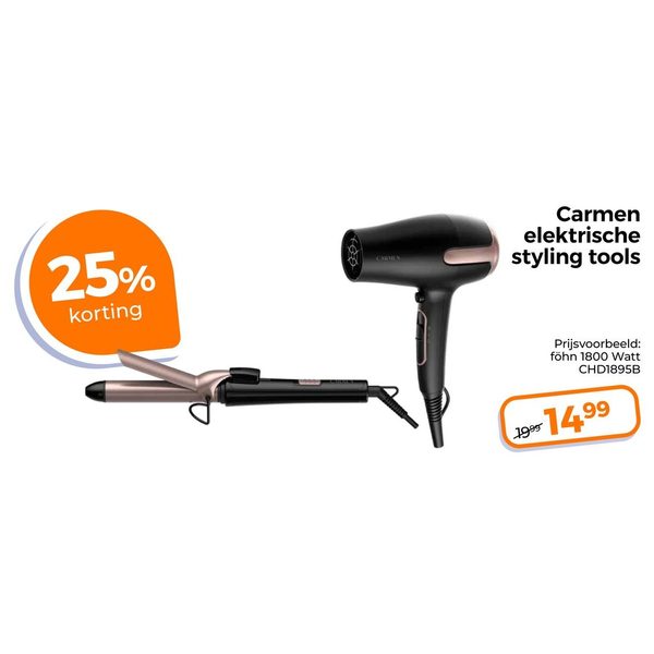 Carmen elektrische styling tools