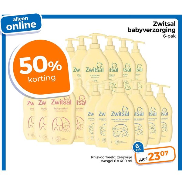 Zwitsal babyverzorging 6-pak