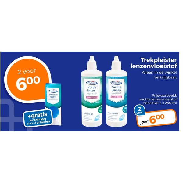Trekpleister lenzenvloeistof