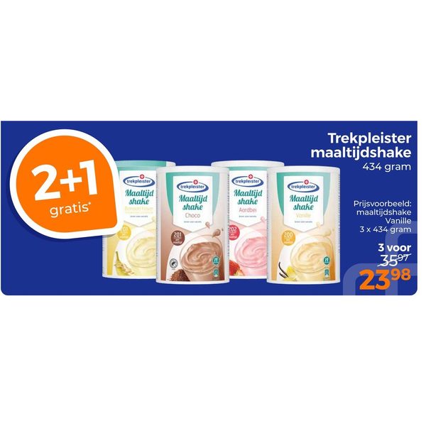Trekpleister maaltijdshake