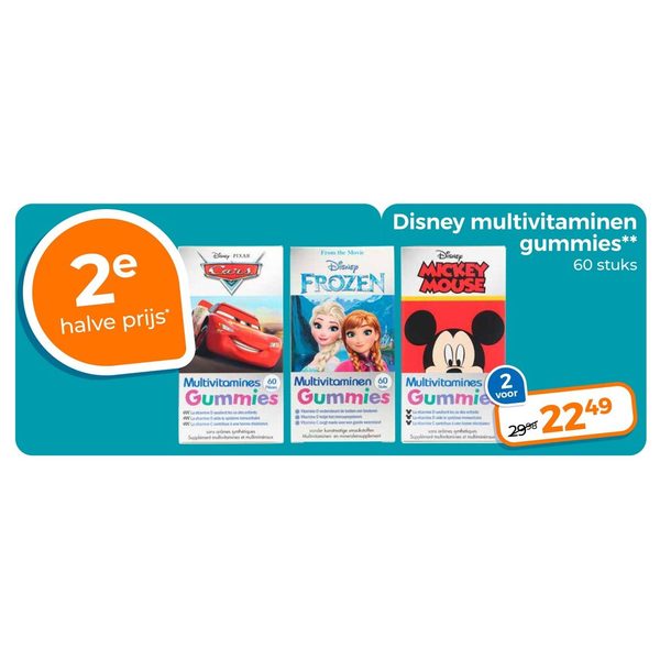 Disney multivitamines gummies