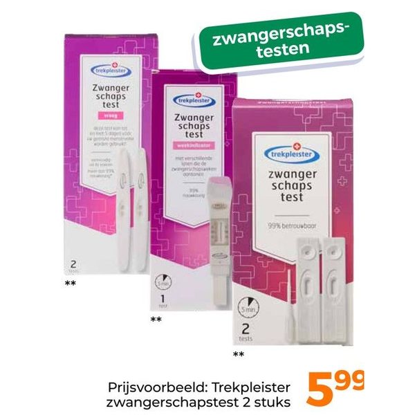 Trekpleister zwangerschapstest