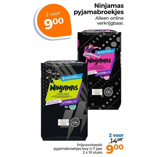 Ninjamas pyjamabroekjes