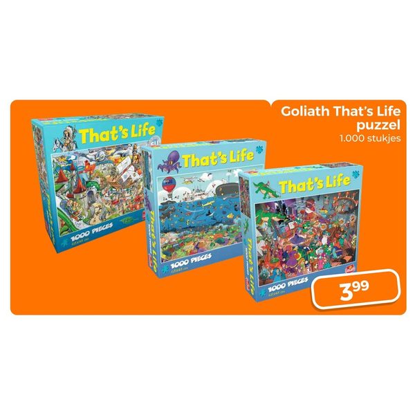 Goliath That's Life puzzel