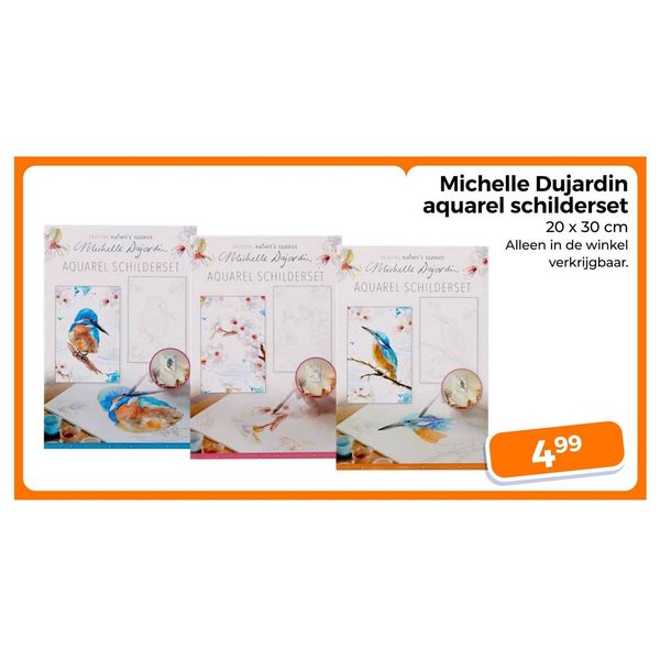 Michelle Dujardin aquarel schilderset