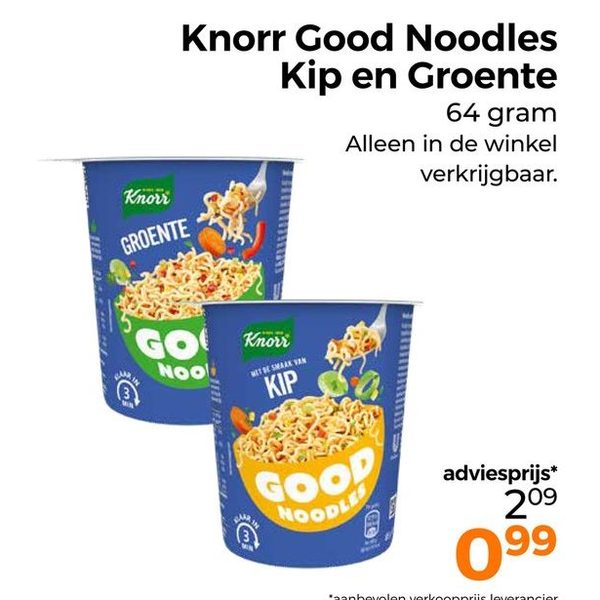 Knorr Good Noodles Kip en Groente