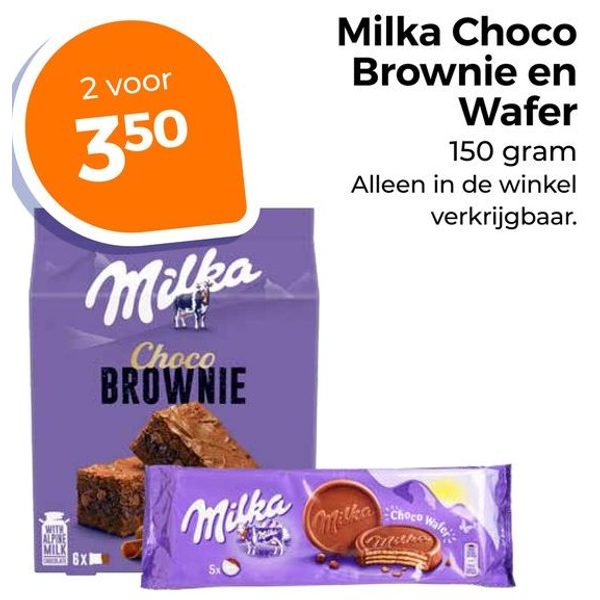 Milka Choco Brownie en Wafer