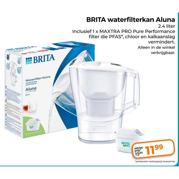BRITA waterfilterkan Aluna