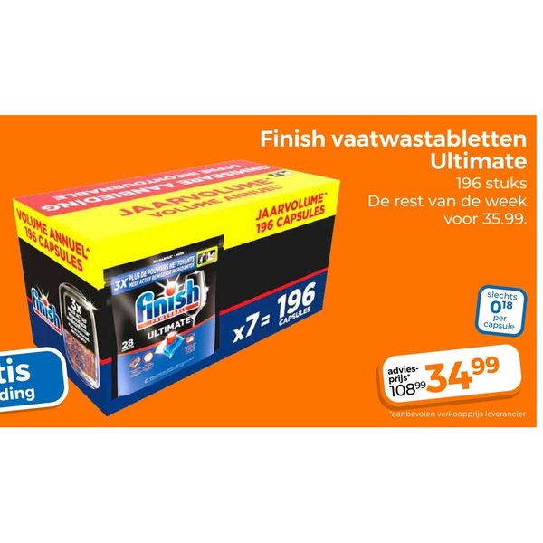 Finish vaatwastabletten Ultimate