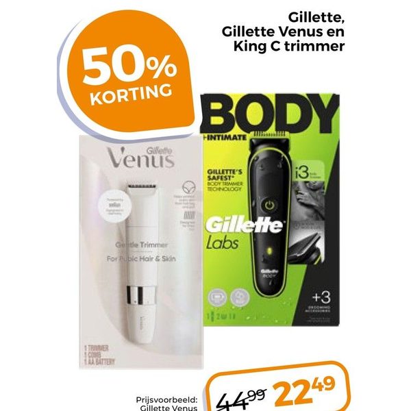 Gillette, Gillette Venus en King C trimmer