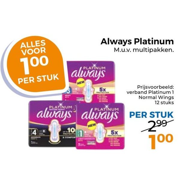 Maandverband Platinum