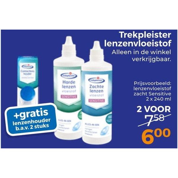 Trekpleister lenzenvloeistof