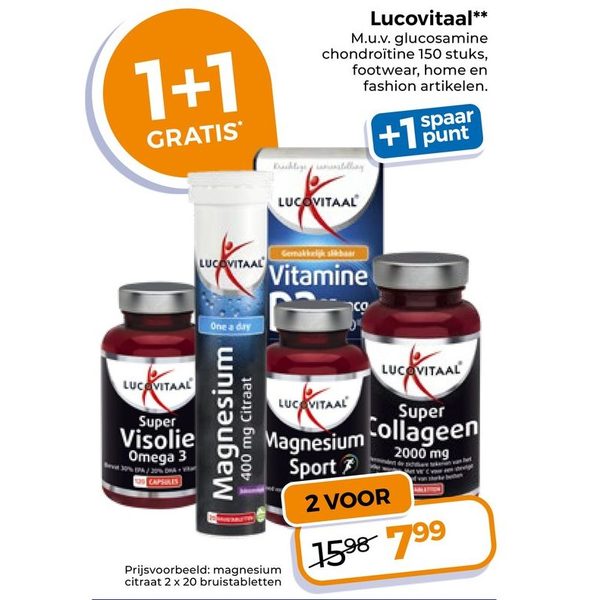 Diverse supplementen (Magnesium, Visolie, Collageen)