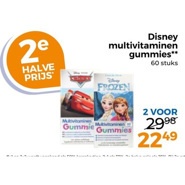 Disney multivitaminen gummies