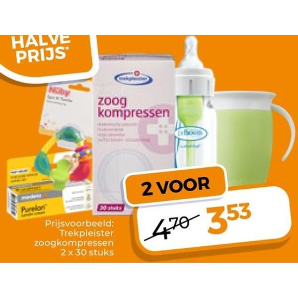 Trekpleister zoogkompressen
