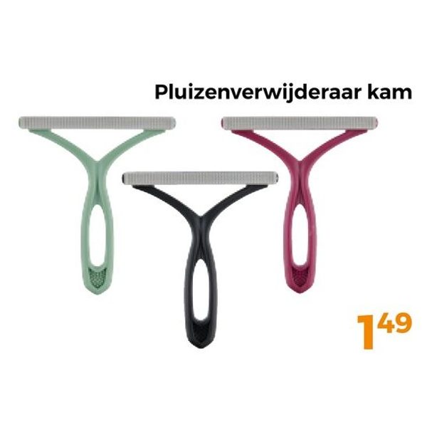 Pluizenverwijderaar kam