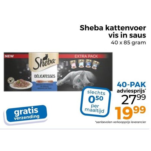 Kattenvoer vis in saus