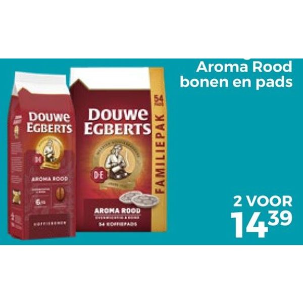 Douwe Egberts Aroma Rood (bonen/pads)