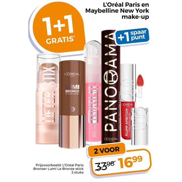 L'Oréal Paris en Maybelline New York make-up