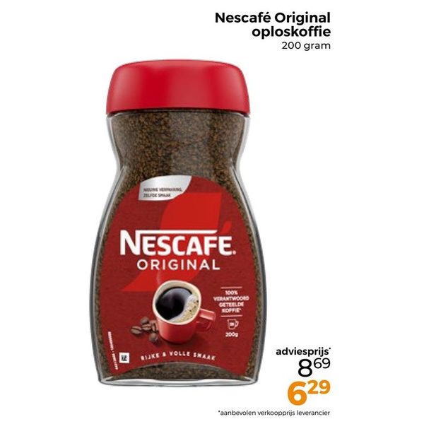 Nescafé Original oploskoffie