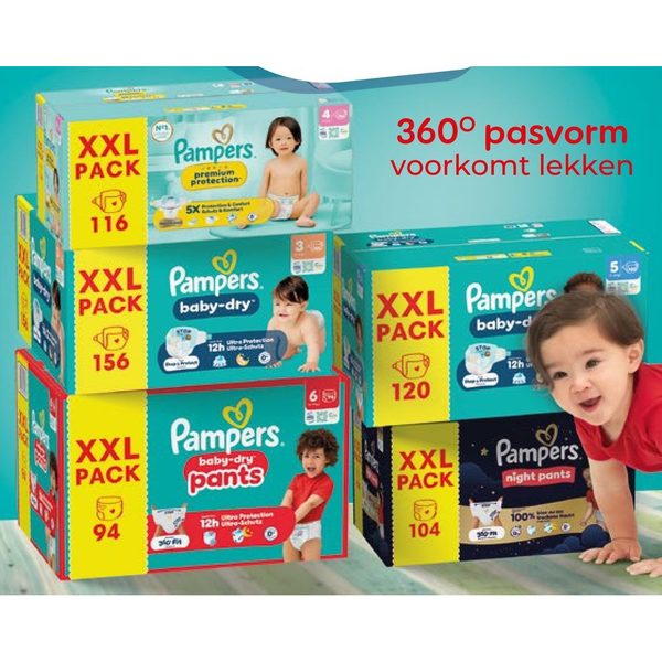 Pampers luiers en luierbroekjes XXL pack