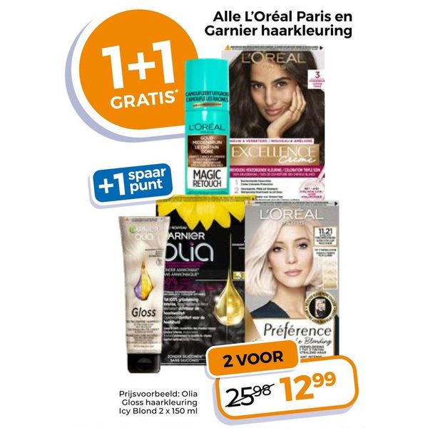 L'Oréal Paris en Garnier haarkleuring