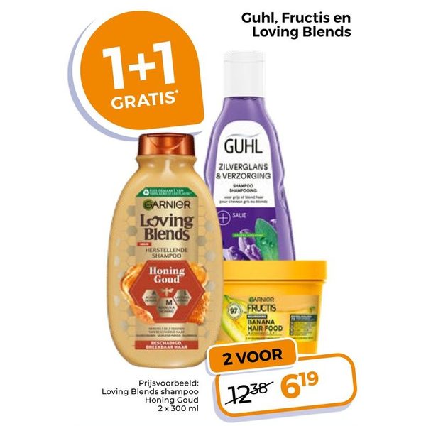 Guhl, Fructis en Loving Blends