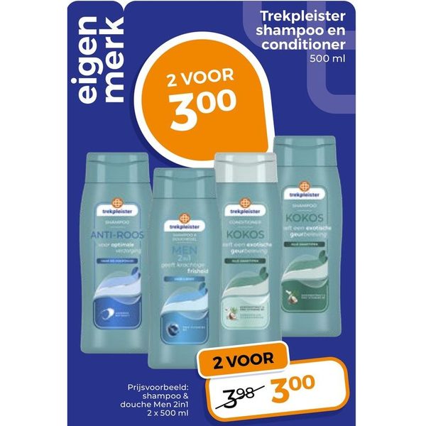 Trekpleister shampoo en conditioner