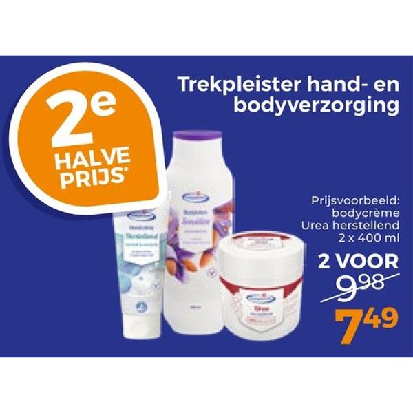 Trekpleister hand- en bodyverzorging