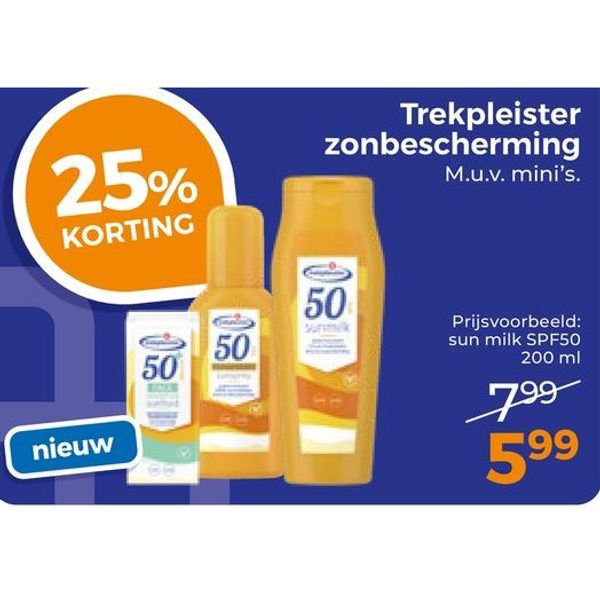 Trekpleister zonbescherming