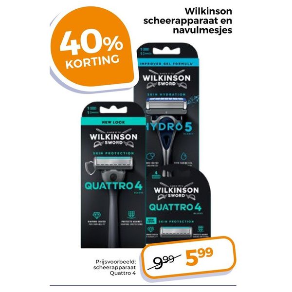 Wilkinson scheerapparaat en navulmesjes