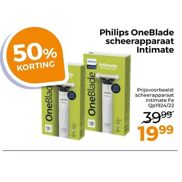 Philips OneBlade scheerapparaat Intimate