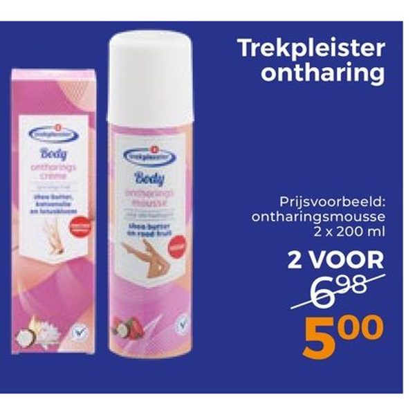 Trekpleister ontharing