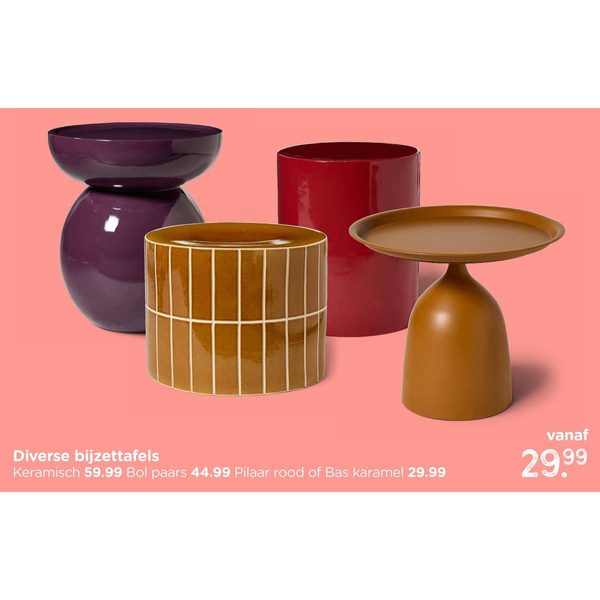 Diverse bijzettafels