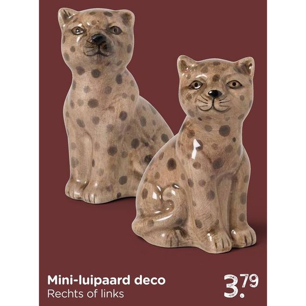 Mini-luipaard deco