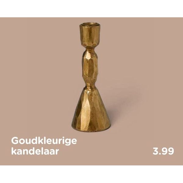 Goudkleurige kandelaar