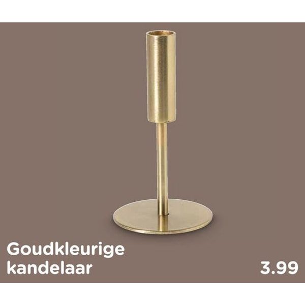 Goudkleurige kandelaar