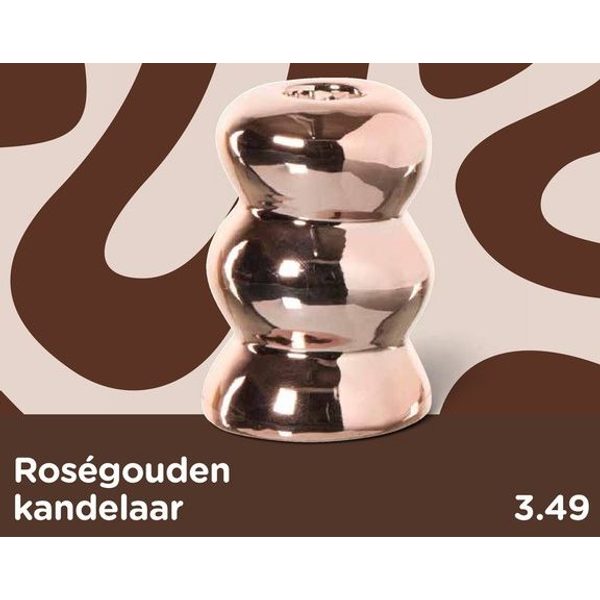 Roségouden kandelaar
