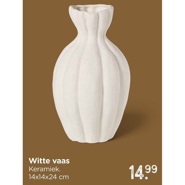 Witte vaas