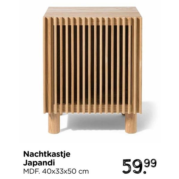 Nachtkastje Japandi
