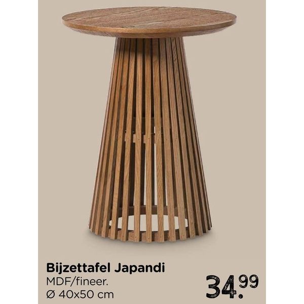 Bijzettafel Japandi