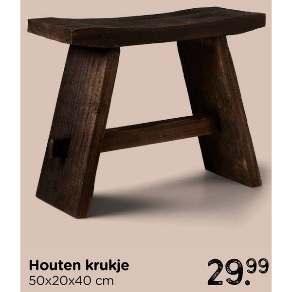 Houten krukje