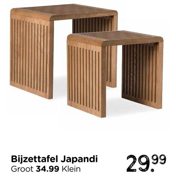 Bijzettafel Japandi