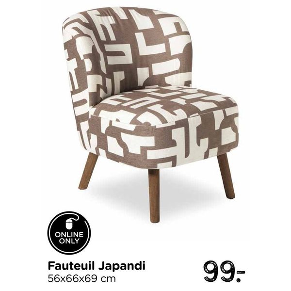 Fauteuil Japandi