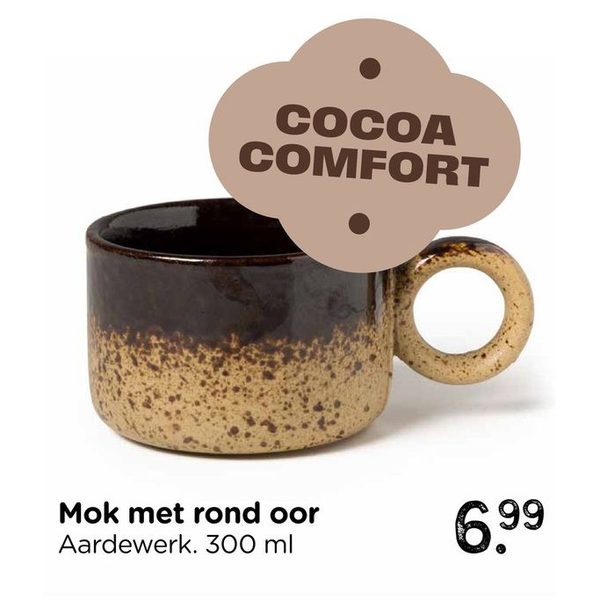 Mok met rond oor