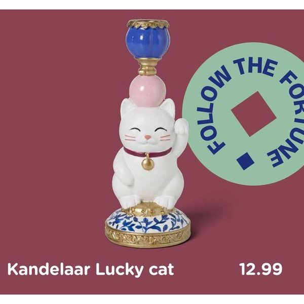 Kandelaar Lucky cat