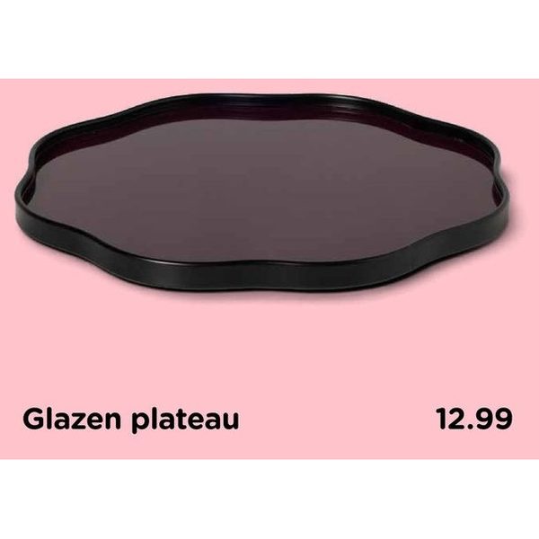 Glazen plateau